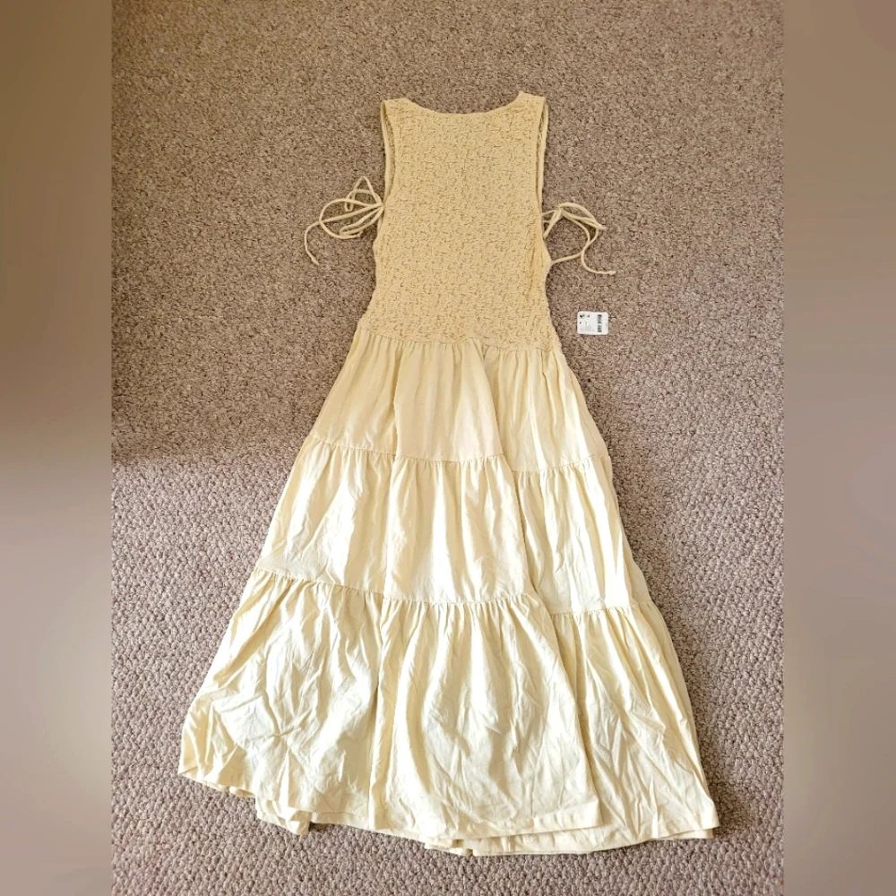 Free People Cream Tiered Maxi Dress - Picture 8 of 13